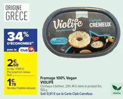 Carrefour Drive Fini - fromage 100% vegan offre