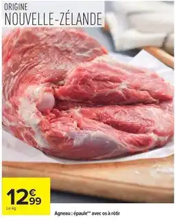 Carrefour Drive Agneau: épaule avec os à rôtir offre