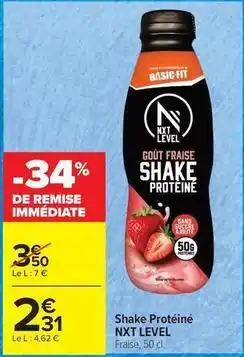 Carrefour Drive Shake proteine offre