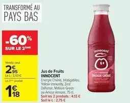 Carrefour Drive Innocent - jus de fruits offre