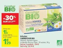Carrefour Drive Carrefour - infusion bio offre