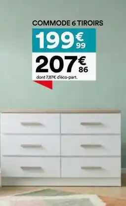 BUT Commode 6 tiroirs offre