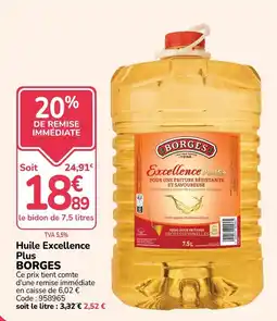 Promocash BORGES Huile Excellence Plus offre