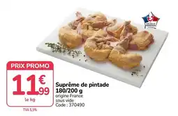 Promocash Suprême de pintade offre