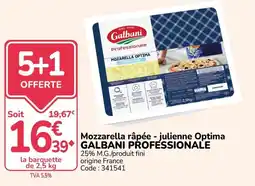 Promocash Galbani Mozzarella râpée - julienne Optima offre