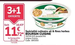 Promocash BOURSIN Cuisine offre