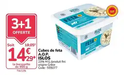 Promocash ISLOS Cubes de feta offre