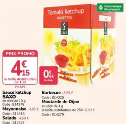 Promocash SAXO Tomato ketchup offre