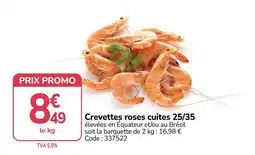 Promocash Crevettes roses cuites offre