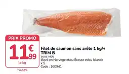 Promocash TRIM B Filet de saumon sans arête offre