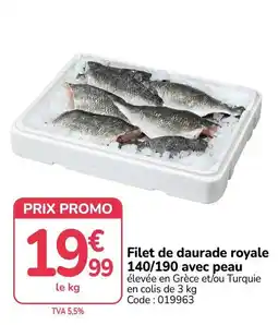 Promocash Filet de daurade royale offre