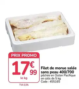 Promocash Filet de morue salée offre