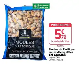 Promocash en Cuisine Moules du Pacifique offre