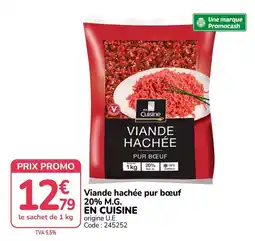 Promocash EN CUISINE Viande hachée pur bœuf offre