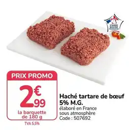 Promocash Haché tartare de bœuf offre