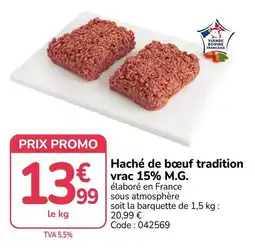 Promocash Viande Bovine Française Haché de bœuf tradition offre