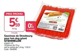 Promocash STEMMELEN Saucisses de Strasbourg offre