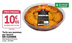 Promocash EN CUISINE Tarte aux pommes pur beurre offre