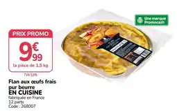 Promocash EN CUISINE Flan aux œufs frais offre