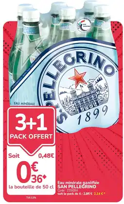 Promocash SAN PELLEGRINO Eau minérale gazéifiée offre
