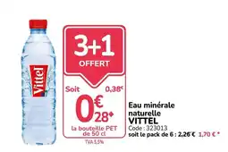 Promocash VITTEL Eau minérale naturelle offre