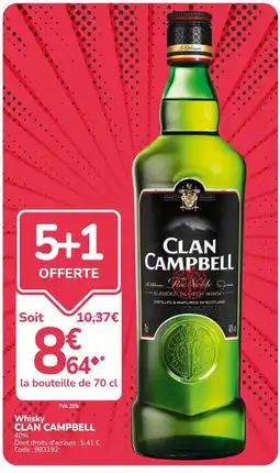 Promocash CLAN CAMPBELL Whisky offre