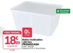 Promocash PROMOCASH Boîtes réutilisables offre