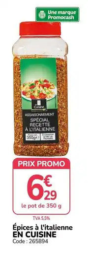 Promocash EN CUISINE Épices à l'italienne offre