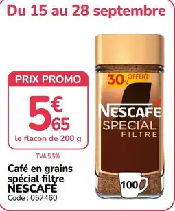 Promocash NESCAFE Café en grains spécial filtre offre