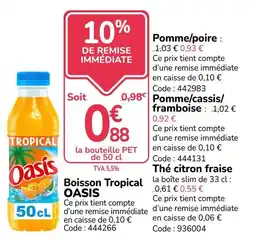 Promocash Oasis Boisson Tropical offre