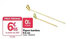 Promocash Piques bambou offre