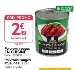 Promocash EN CUISINE Poivrons rouges offre