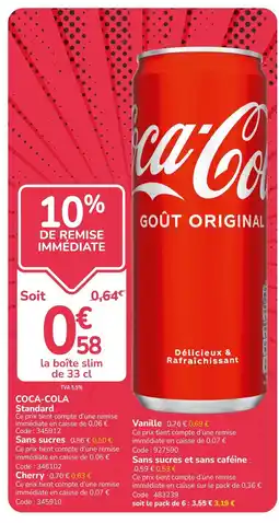 Promocash Coca-Cola offre