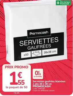 Promocash Promocash Serviettes gaufrees offre