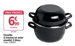 Promocash Cocotte à moules en acier émaillé offre