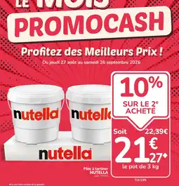 Promocash Nutella Pâte à tartiner offre