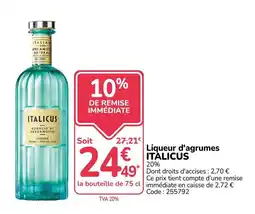 Promocash ITALICUS Liqueur d'agrumes offre