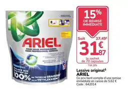 Promocash ARIEL Lessive original offre