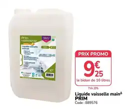 Promocash PRIM Liquide vaisselle main^ offre
