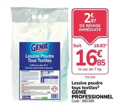 Promocash GENIE Lessive poudre tous textiles offre