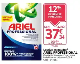 Promocash ARIEL PROFESSIONAL offre
