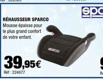 Autobacs Réhausseur Sparco offre