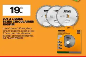TITAN Scies circulaires