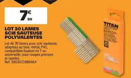 Brico Dépôt TITAN Lames scie sauteuse offre