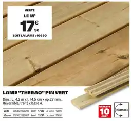 Brico Dépôt THERAO LAME PIN VERT offre