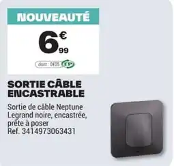 Brico Dépôt Legrand Sortie de câble Neptune offre