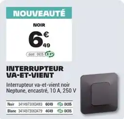 Brico Dépôt Neptune Interrupteur va-et-vient offre