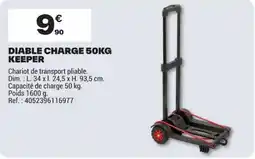 Brico Dépôt KEEPER DIABLE CHARGE 50KG offre