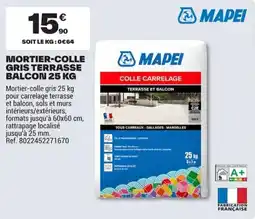 Brico Dépôt MAPEI COLLE CARRELAGE offre