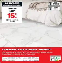 Brico Dépôt CARRELAGE SUPREMO offre